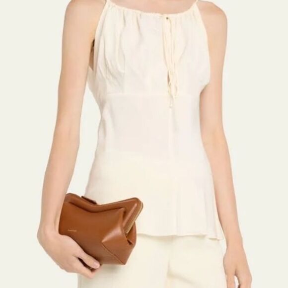 Mansur Gavriel Mini M Frame Leather Crossbody Bag - Picture 2 of 12